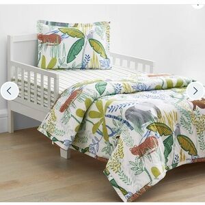 NWT Jungle Classic Cool Organic Cotton Percale Comforter Set